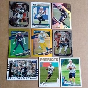 NFL Football Trading Cards Collection NEW ENGLAND PATRIOTS LOT 40